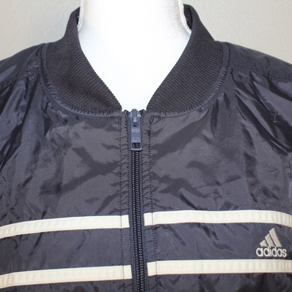 Adidas Vintage Y2K Blue’ish/Grey Oversized Windbreaker Jacket - Size Lage - Picture 10 of 11